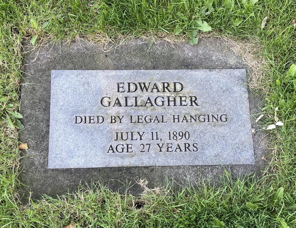 Edward Gallagher's headstone