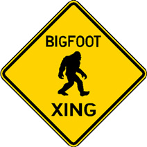 A BigFoot Xing Sign