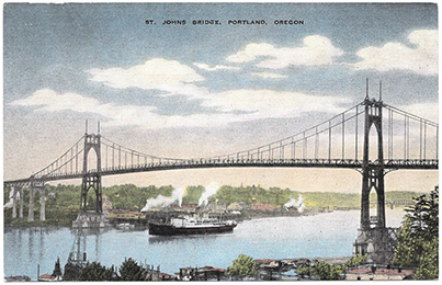 St Johns Bridge in Portland, Oregon